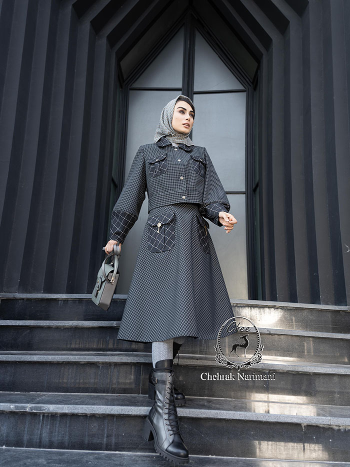 خرید کت دامن شیک پاییزه